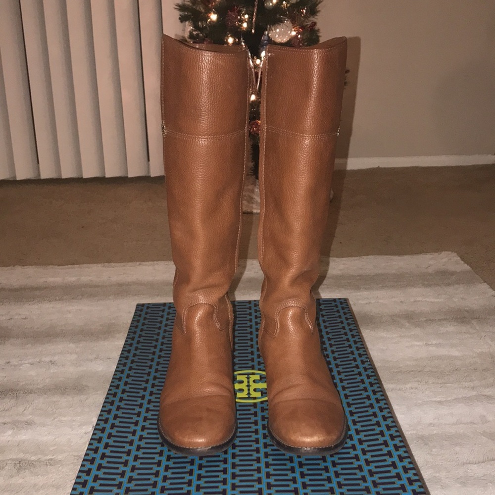 Tory Burch ‘Jolie’ Riding Boots - Leather, Rustic Brown, 8.5